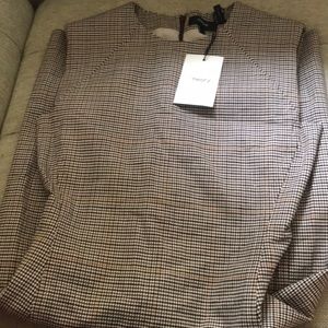 Theory work dresses sleeveless plaid